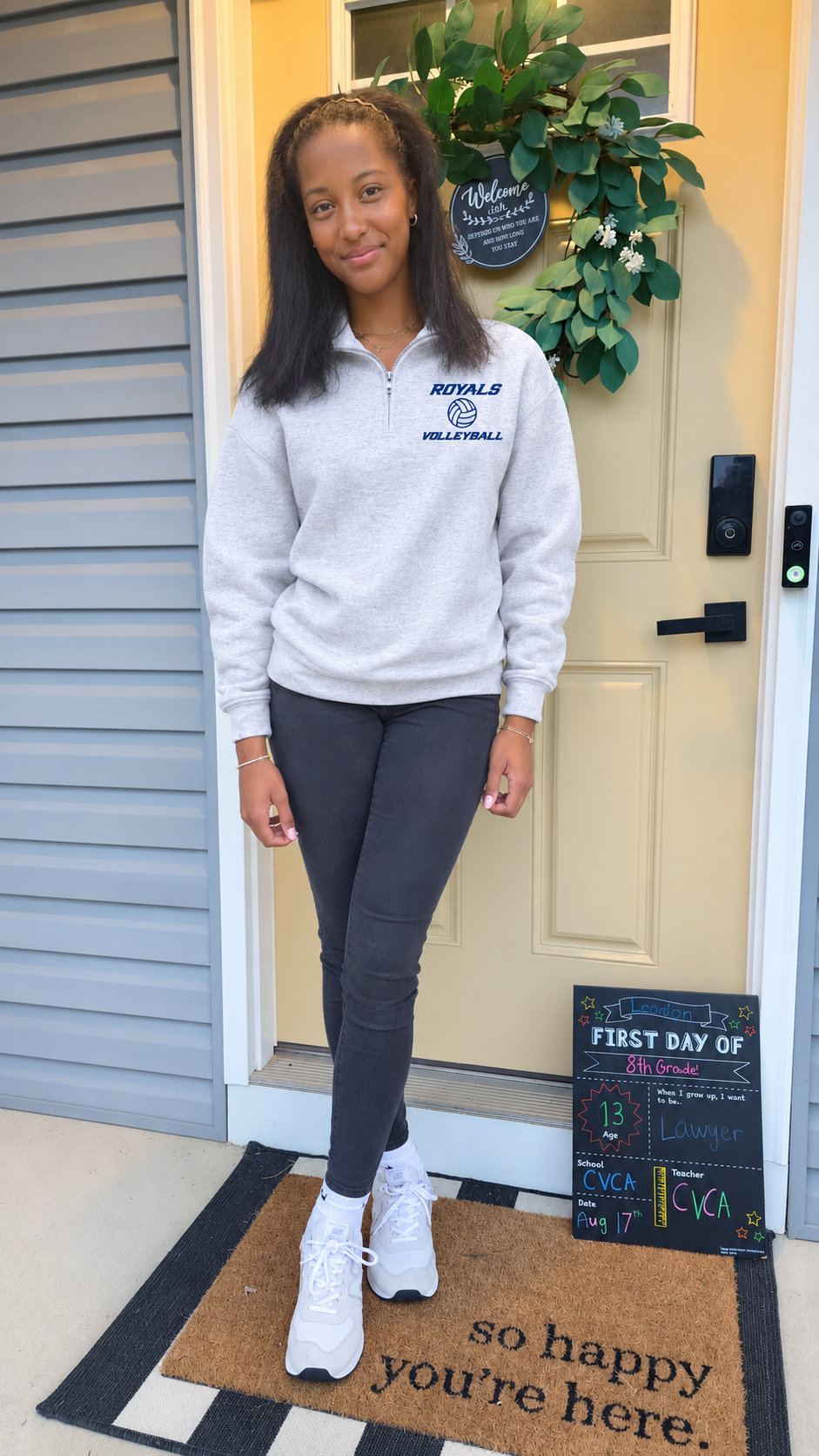 Embroidered Royals Volleyball Quarter-Zip