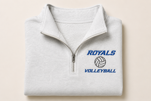 Embroidered Royals Volleyball Quarter-Zip