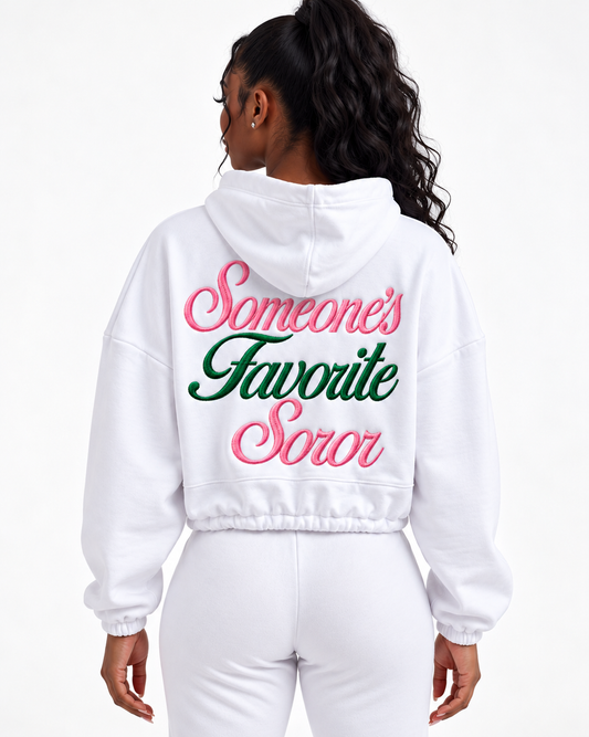 Someone's Favorite Soror, "The Remix" Cropped Hoodie